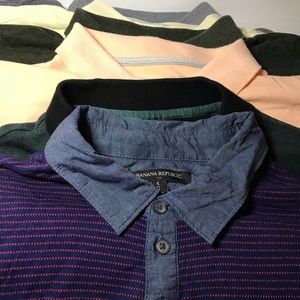 Men’s Banana Republic Polo Shirts (Lot of 6)